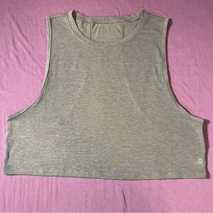 Balance Collection Cropped Muscle Tank Shirt in Green - Size ?? M/L